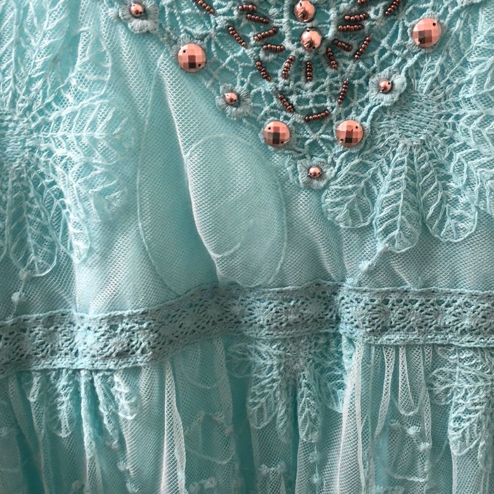 Turquoise Dress - Picture 3 of 4